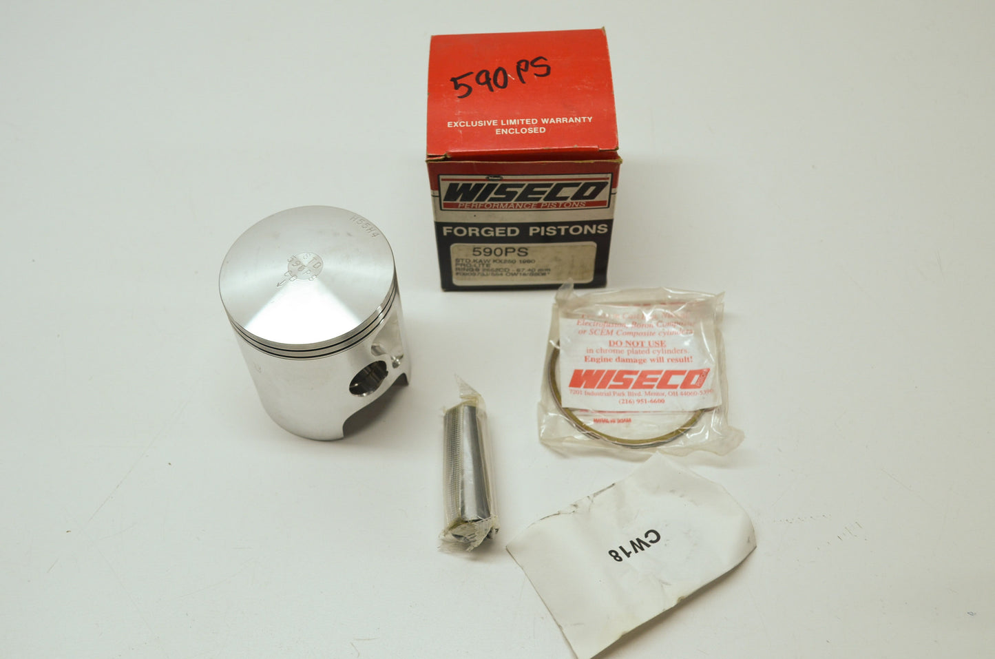 NEW Wiseco Kawasaki Piston Standard 1990 KX250 590PS NOS