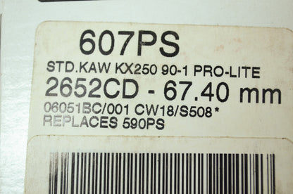 NEW Wiseco Kawasaki Piston Standard 67.40mm 1990-1991 KX250 607PS NOS
