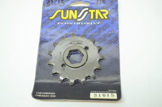 NEW Sunstar Sprocket 15T Yamaha TT350 XT550 XT600 31615 NOS