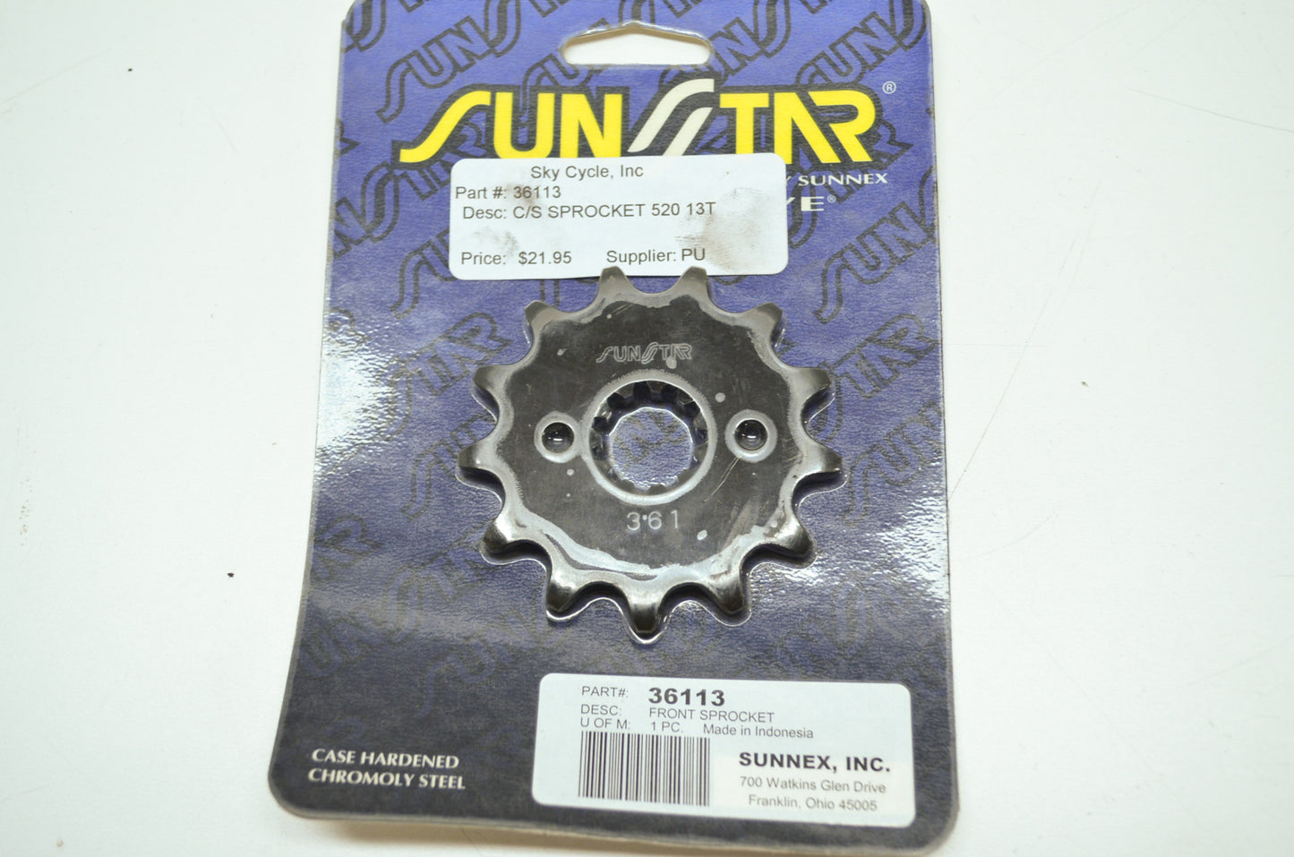 New Sunstar Sprocket 13 Tooth 1996-2004 Honda XR250 NOS