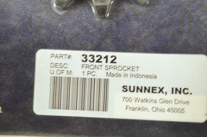 NEW Sunstar Sprocket 12T 1994-2005 Kawasaki KX125 33212 NOS
