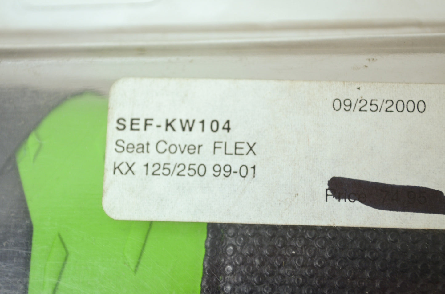 NEW One Industries Kawasaki Seat Cover 1999-2001 KX125 KX250 SEF-KW104 NOS