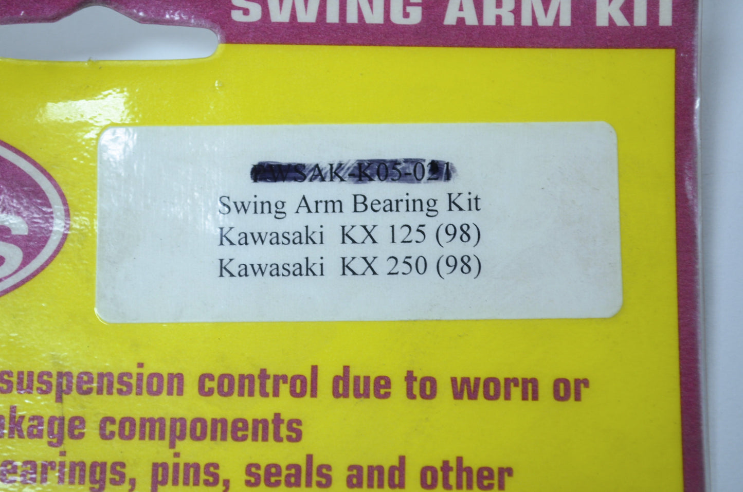 NEW Pivot Works Kawasaki Yamaha Swing Arm Bearing Kit KX250 YZ250 PWSAK-K05-021