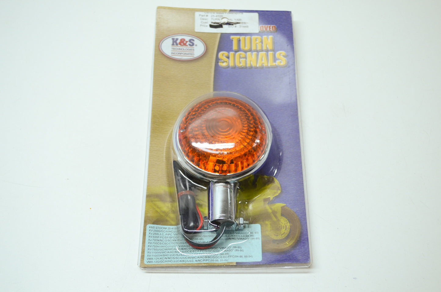 NEW K&S Yamaha Front Turn Signal 24-4105, 25-4105 NOS