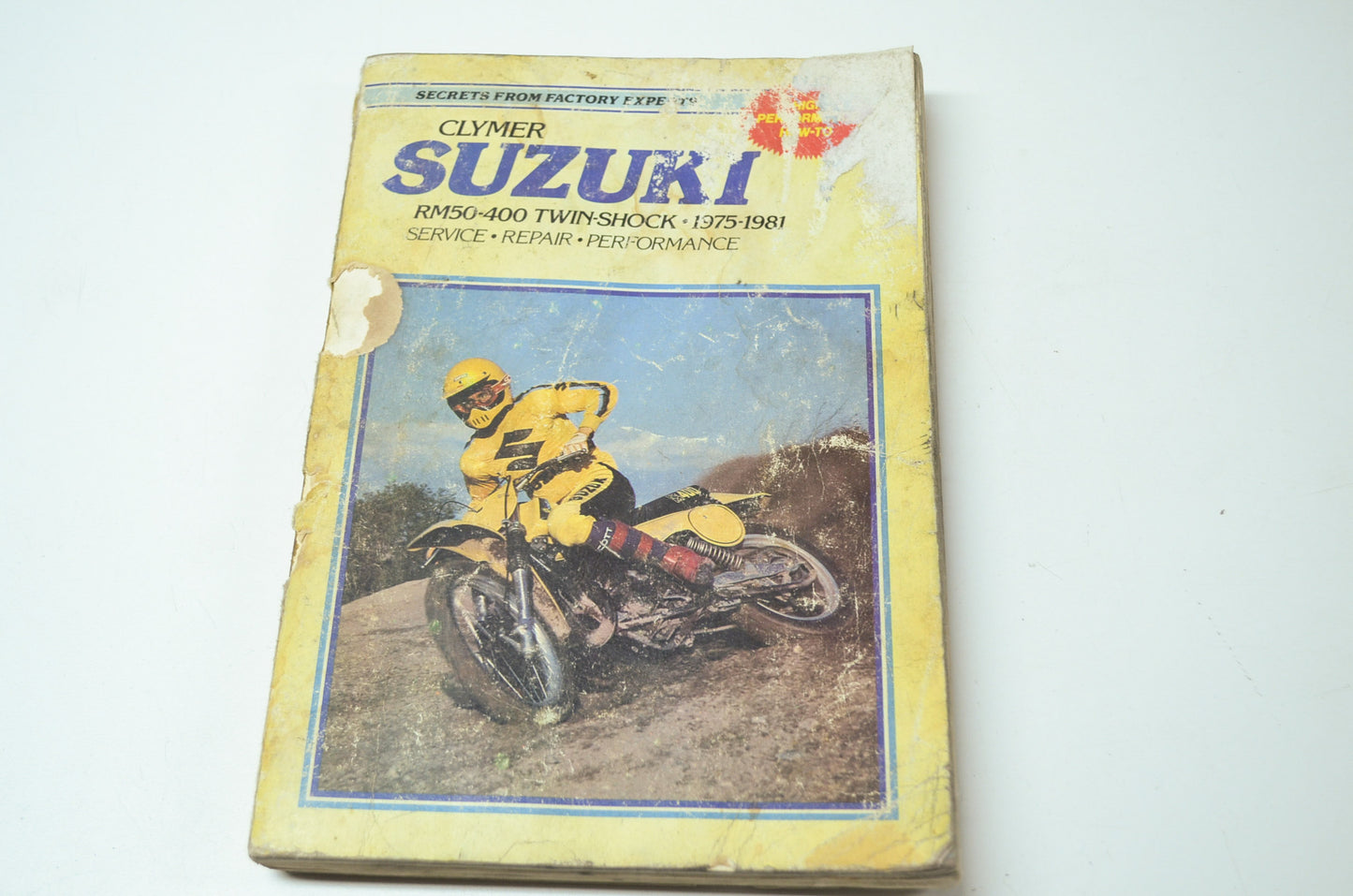 OEM Clymer Suzuki 1975-1981 RM50-400 Twin Shock Manual 089287-196-2