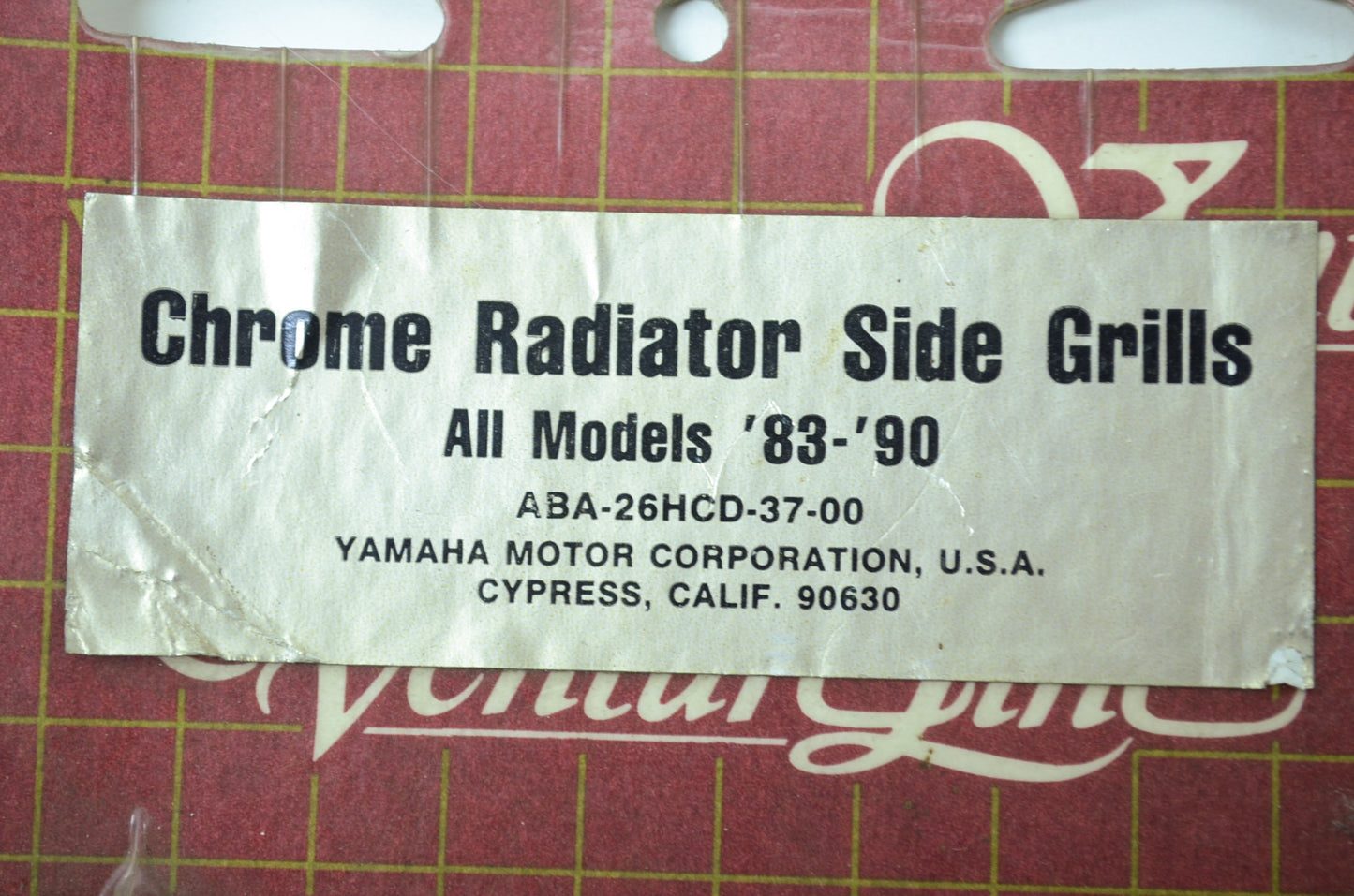NEW OEM Yamaha Radiator Grill Kit 1983-1990 All Models ABA-26HCD-37-00 NOS