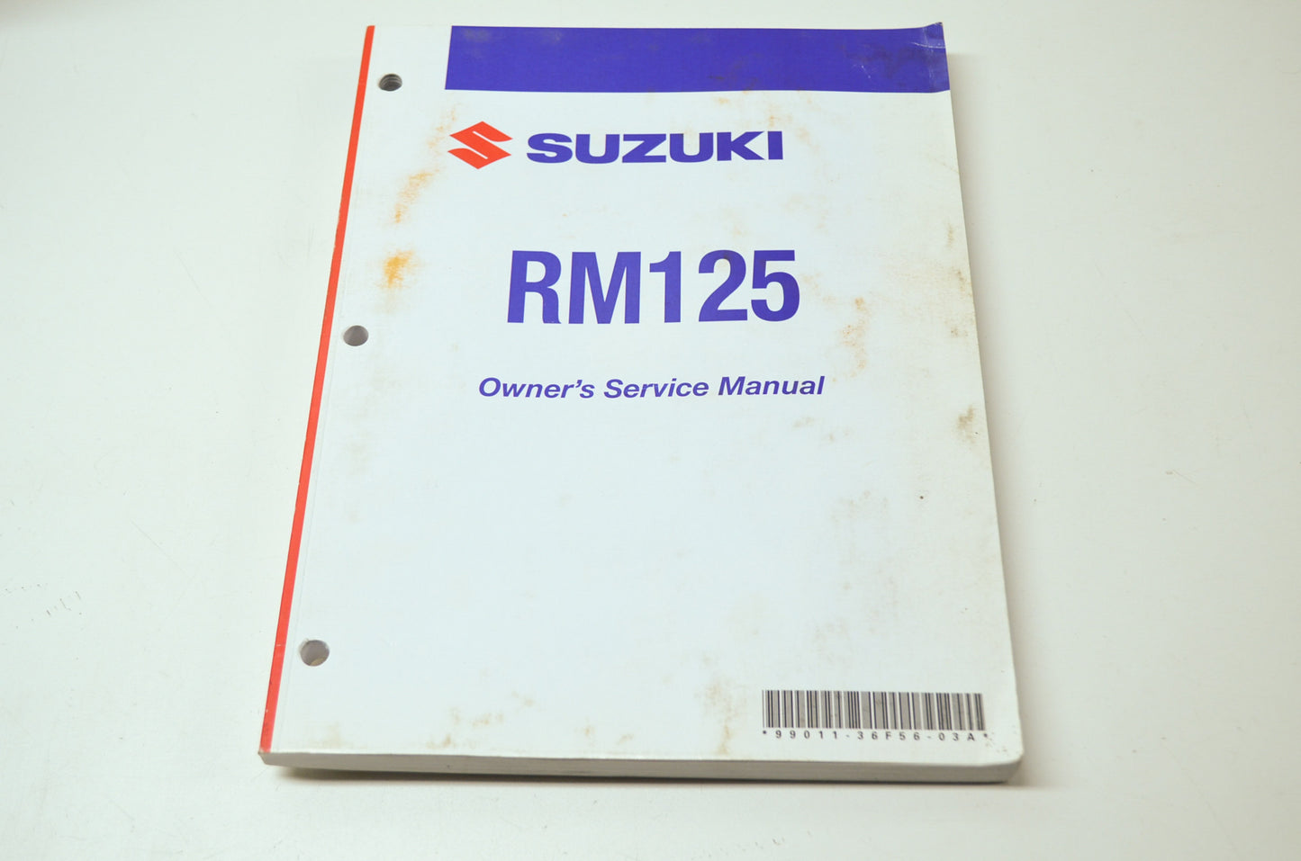 OEM Suzuki 99011-36F56-03A Owner's & Service Manual RM125K7 20