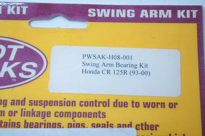 NEW Pivot Works Swing Arm Bearing Kit 1993-2001 Honda CR125 PWSAK-H08-001 NOS