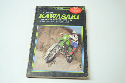 OEM Clymer Kawasaki 1979-1981 KDX80-420 Singles Manual 0-89287-338-8