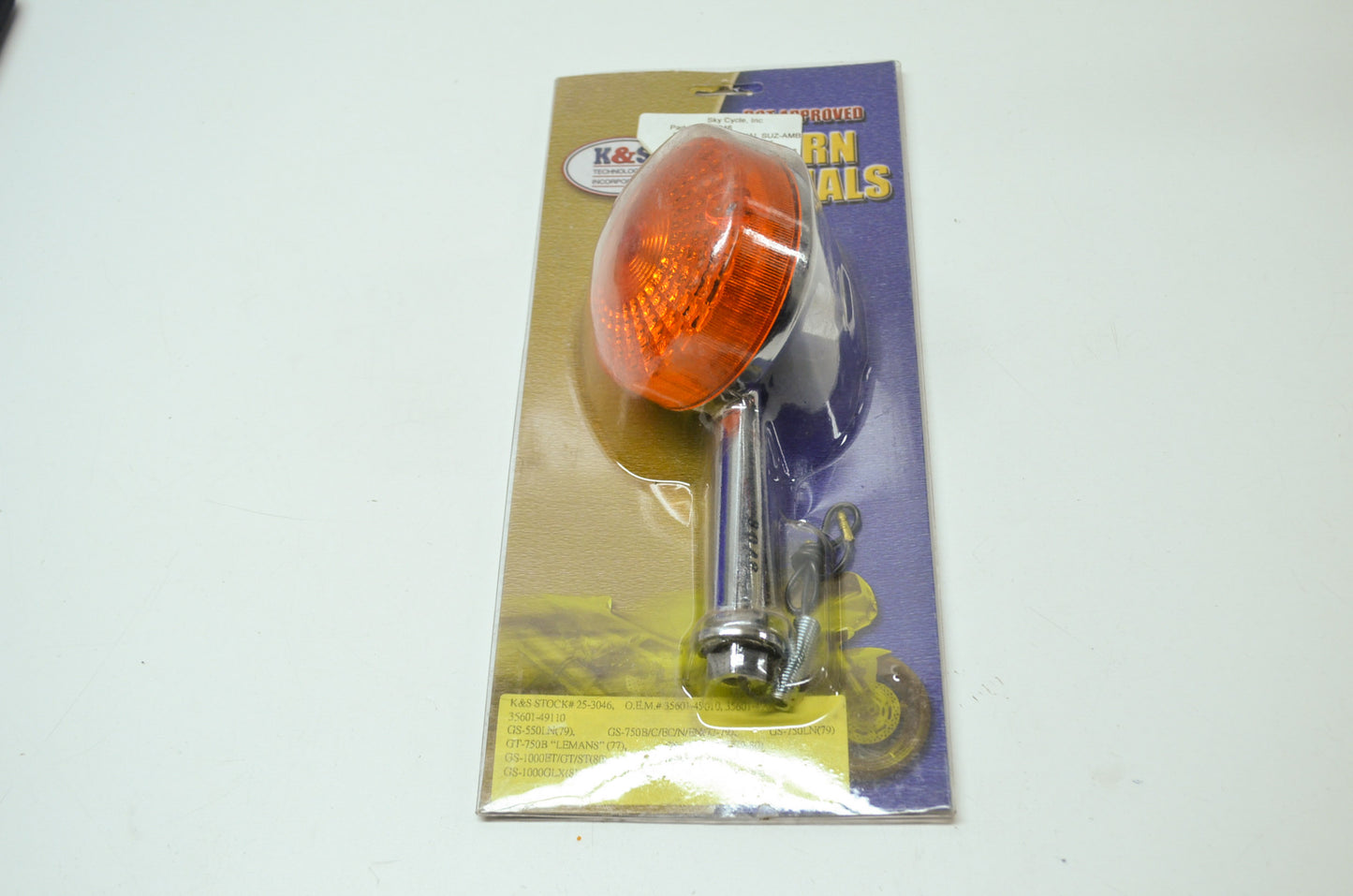 NEW K&S Suzuki Turn Signal Assembly 1973-1979 GS750 GT750 35601-45010 NOS