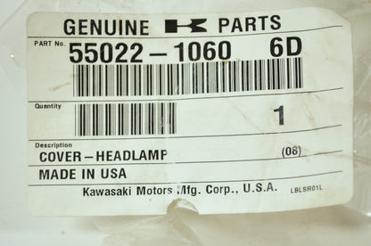NEW OEM Kawasaki Head Lamp Cover Bayou KLF220 KLF250 55022-1060 NOS
