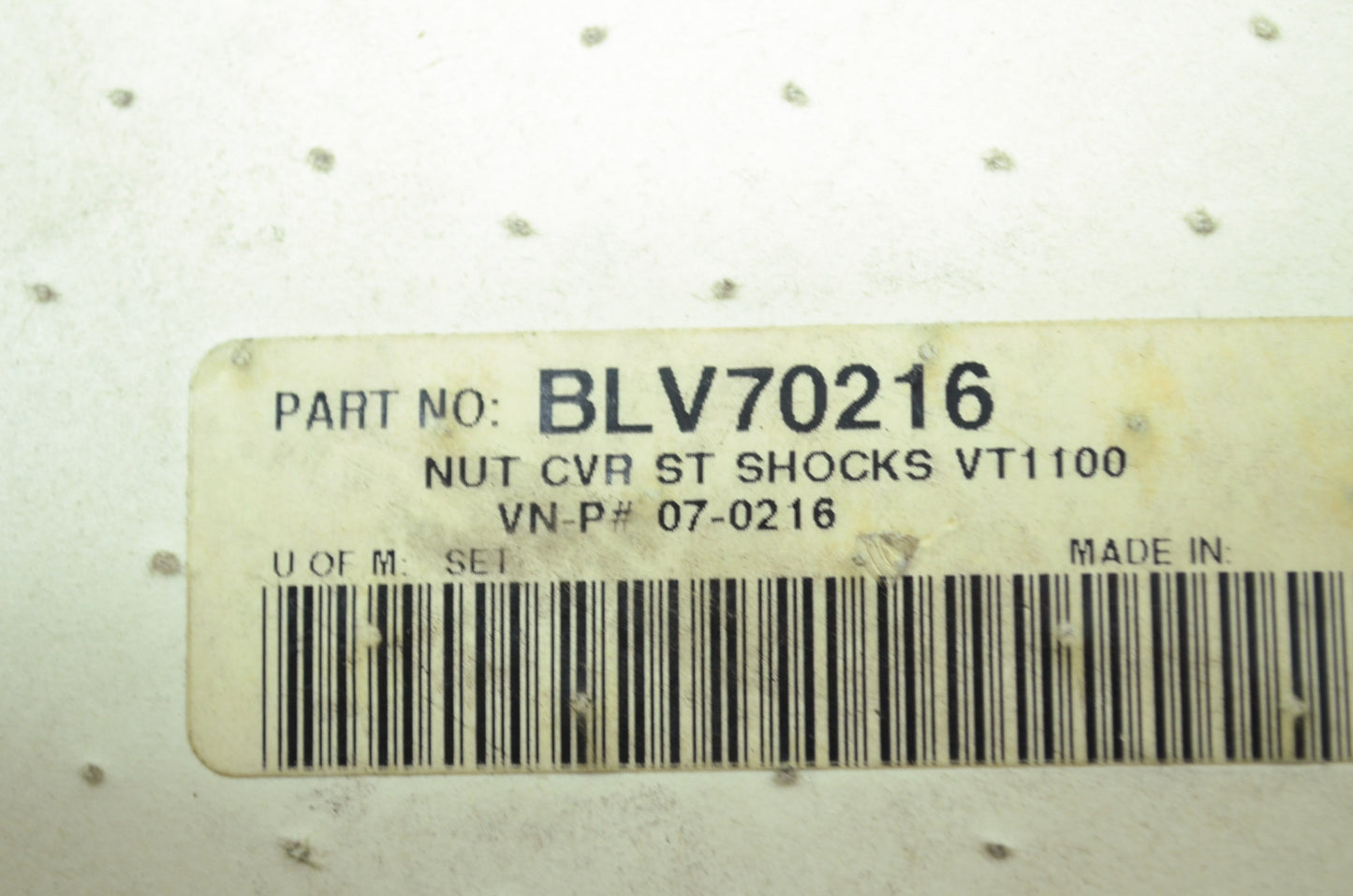NEW Cobra Yamaha Lower Shock Nut Covers 07-0216, BLV70216 NOS