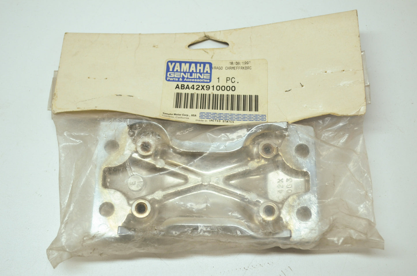 NEW OEM Yamaha Chrome Fork Bridge Virago ABA-42X91-00-00 NOS
