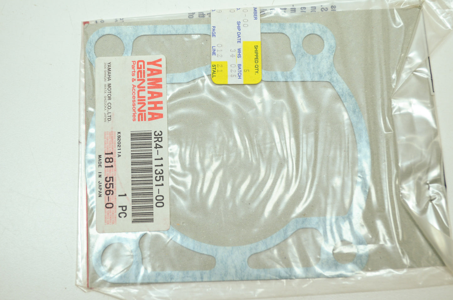 OEM Yamaha 3R4-11351-00-00 Cylinder Gasket NOS