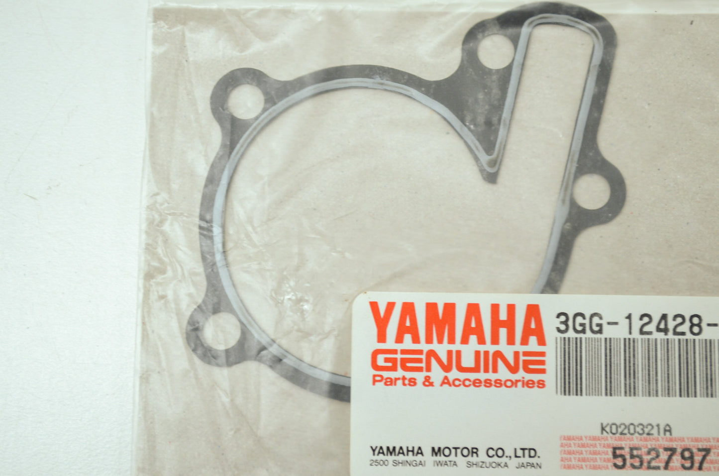 OEM Yamaha 3GG-12428-01-00 Housing Cover Gasket NOS