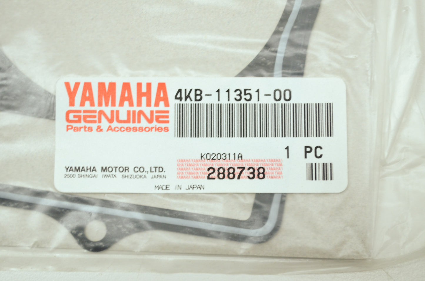 OEM Yamaha 4KB-11351-00-00 Cylinder Gasket NOS