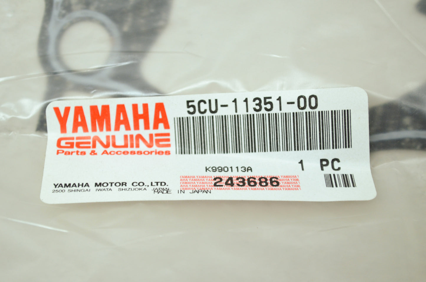 OEM Yamaha 5CU-11351-00-00 Cylinder Gasket NOS