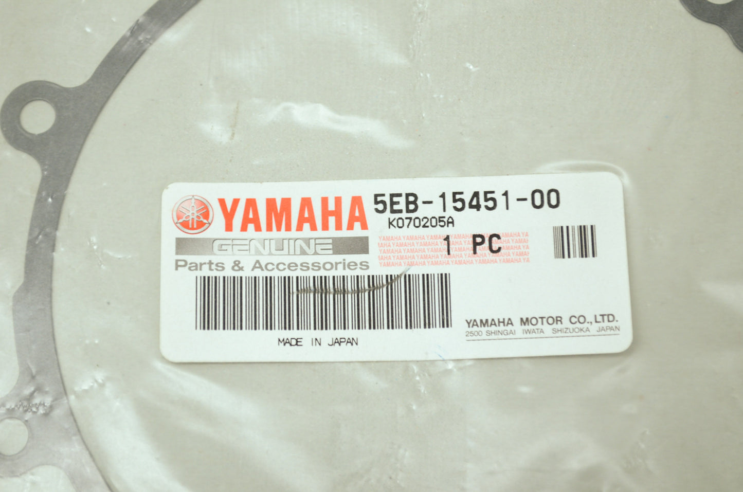 New OEM Yamaha 5EB-15451-00-00 Crankcase Gasket 99-02 R6 YZFR6 NOS