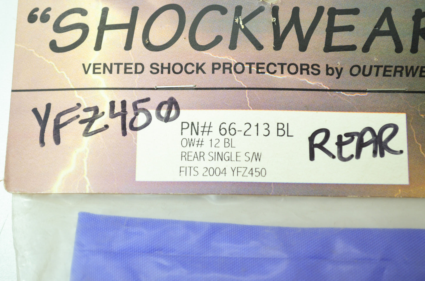 NEW Shockwears Yamaha Shock Cover 2004 YFZ450 66-213BL NOS