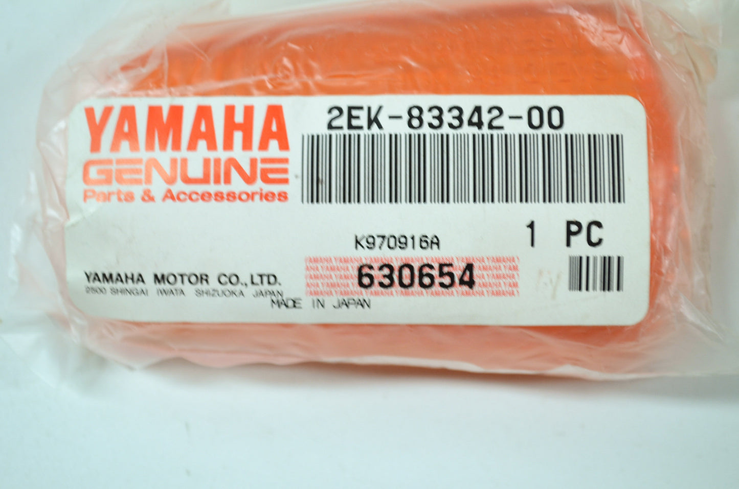 OEM Yamaha 2EK-83342-00-00 Flasher Lens 2 NOS