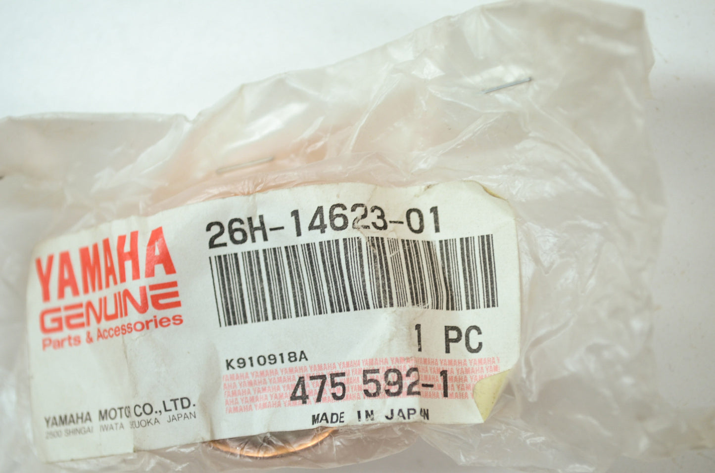 OEM Yamaha 26H-14623-01-00 Exhaust Pipe Gasket NOS