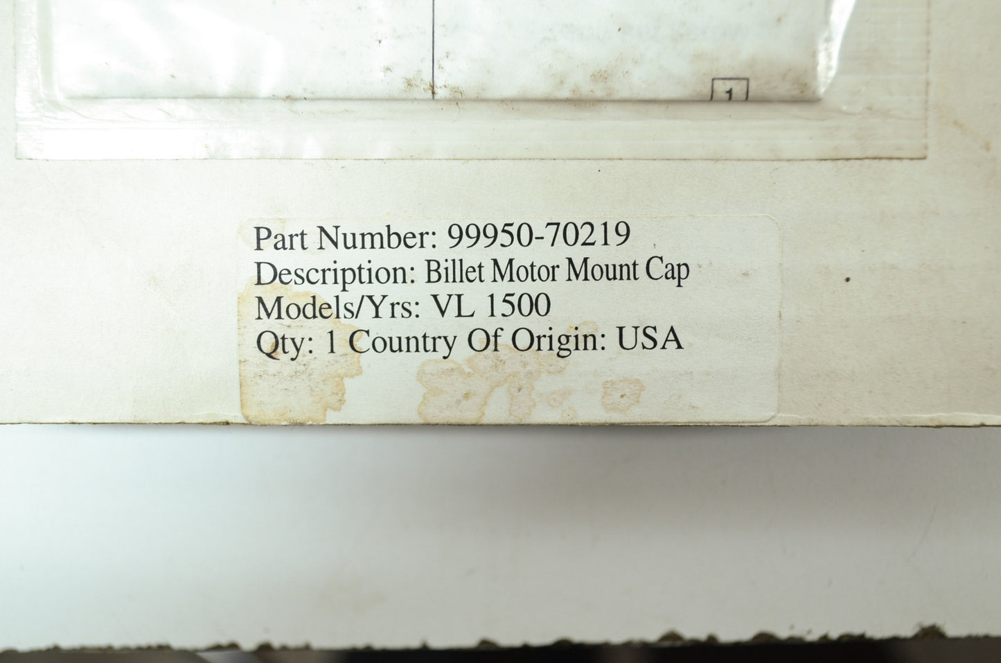 OEM Suzuki 99950-70219 Motor Mount Cap VL1500 Intruder 1500 NOS
