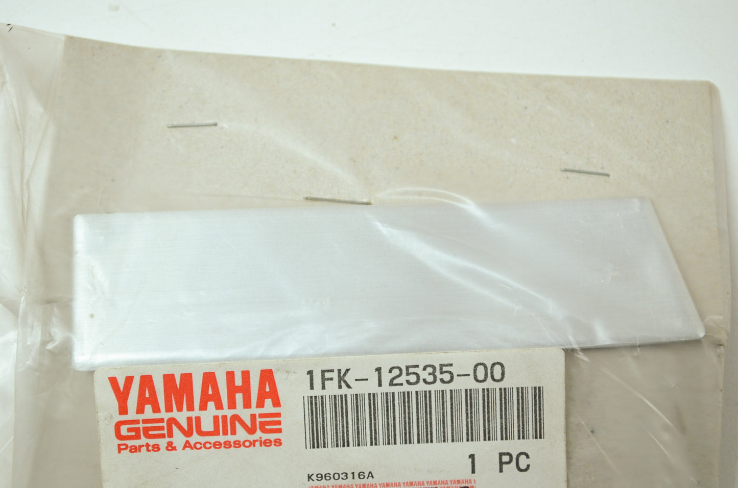 OEM Yamaha 1FK-12535-00-00 Plate NOS
