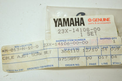 NEW OEM Yamaha Cable Adjuster Set DT250 IT250 IT400 YZ125 YZ250 23X-14106-00-00