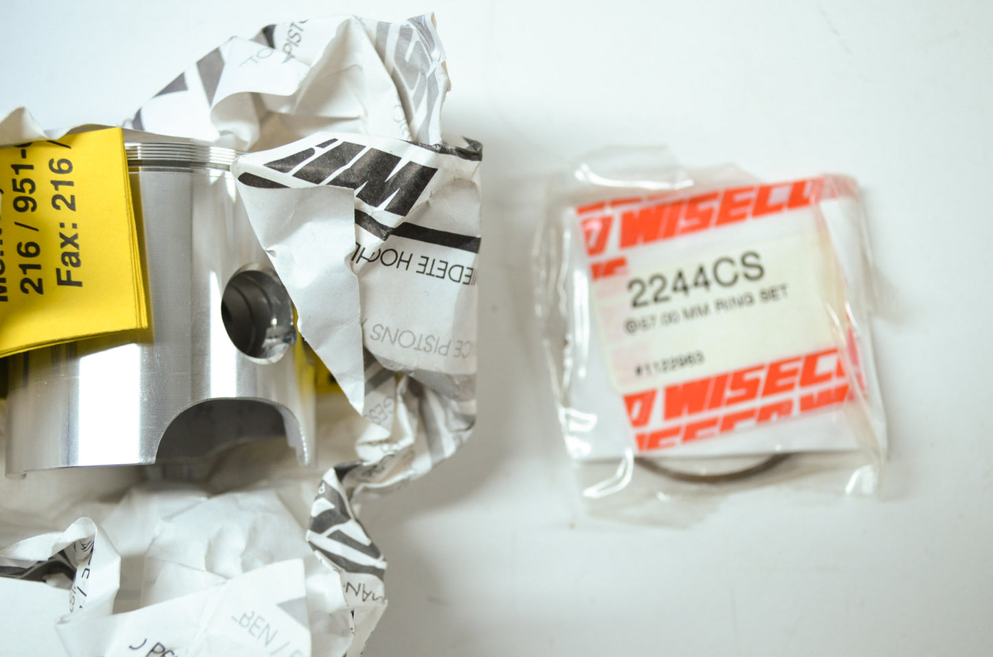 NEW Kawasaki Wiseco Piston Set 57.00mm 88-89 KX125 F1 PRO-LITE 566P4 NOS