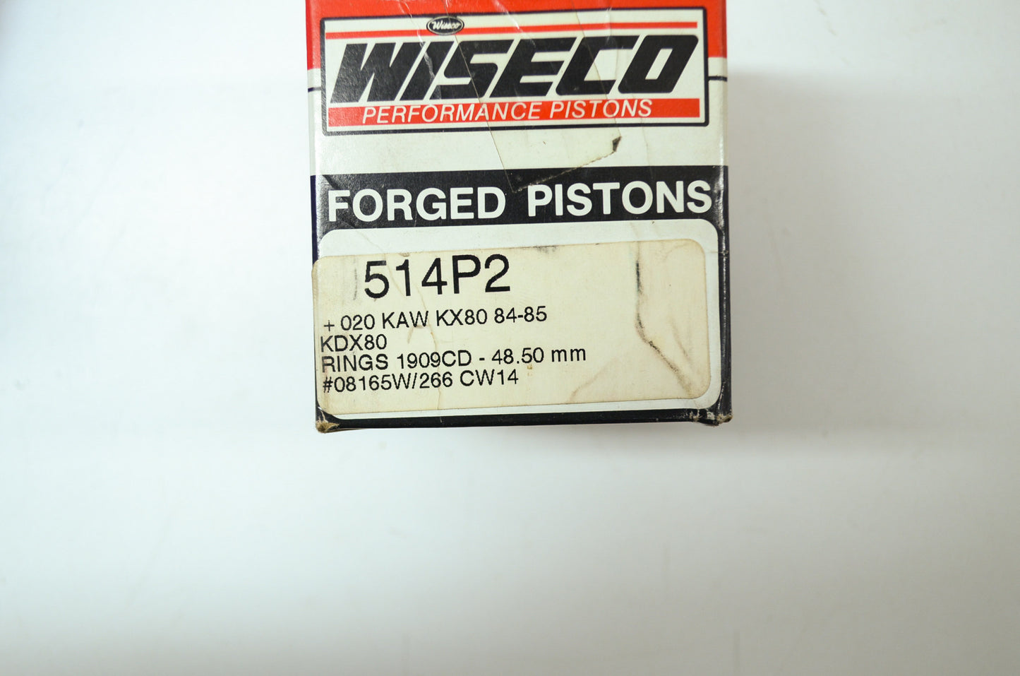 NEW Kawasaki Wiseco Piston Set .20mm 84-85 KX80 KDX80 514P2 NOS