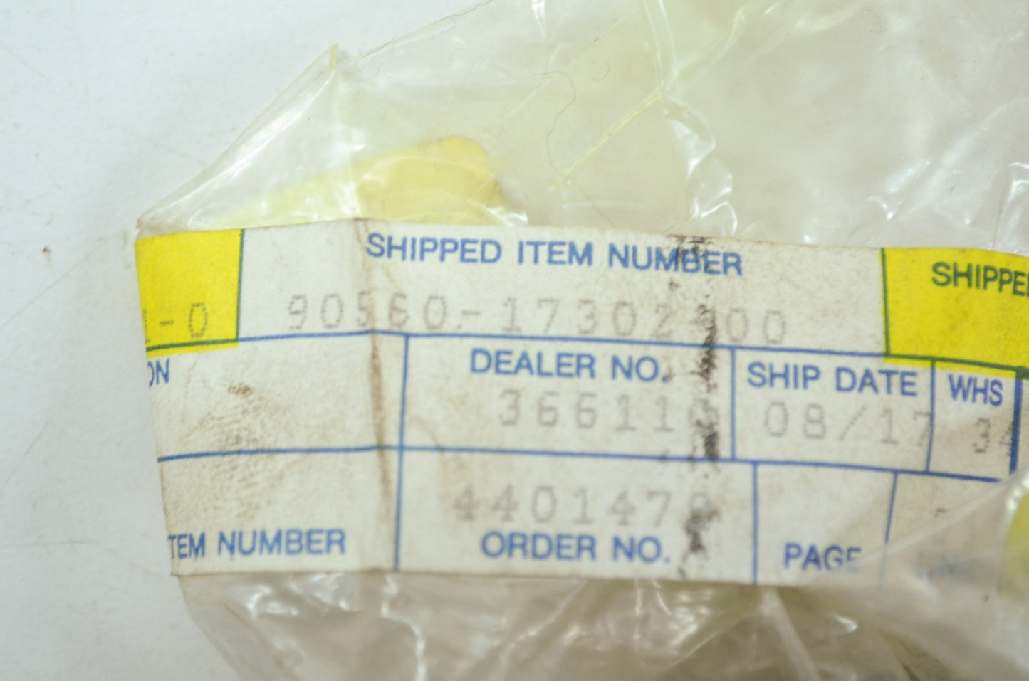 OEM Yamaha 90560-17302-00 Spacer NOS