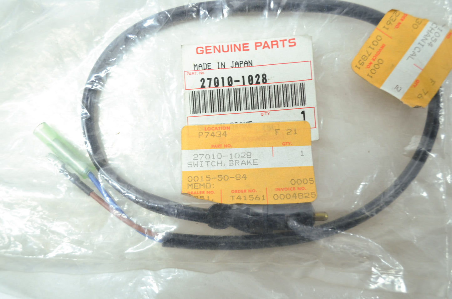 OEM Kawasaki 27010-1028 Brake Switch NOS