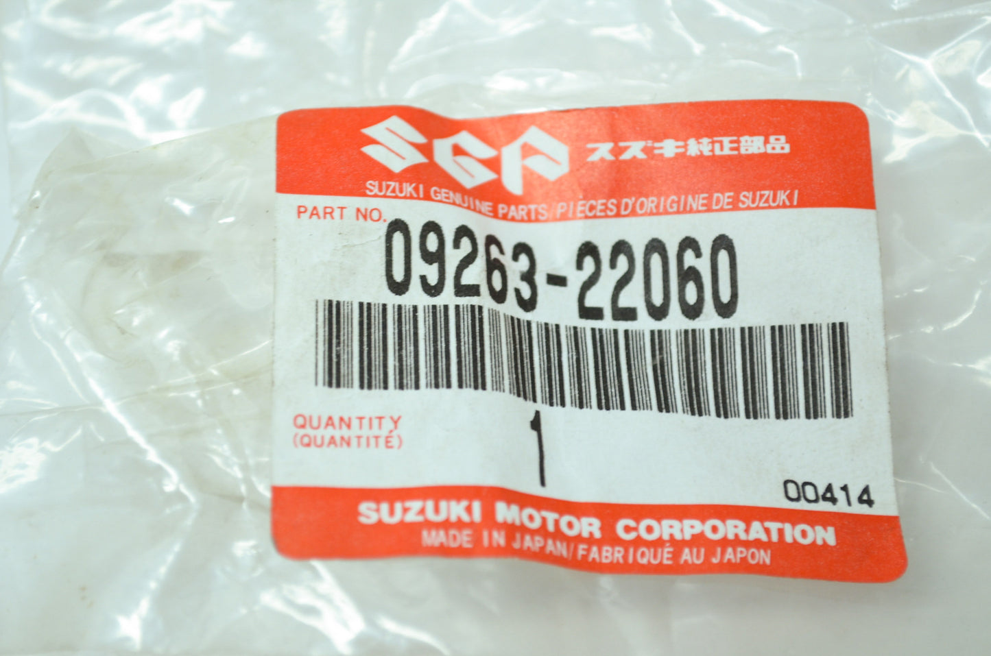 OEM Suzuki 09263-22060 Bearing RN 22X28X16 NOS