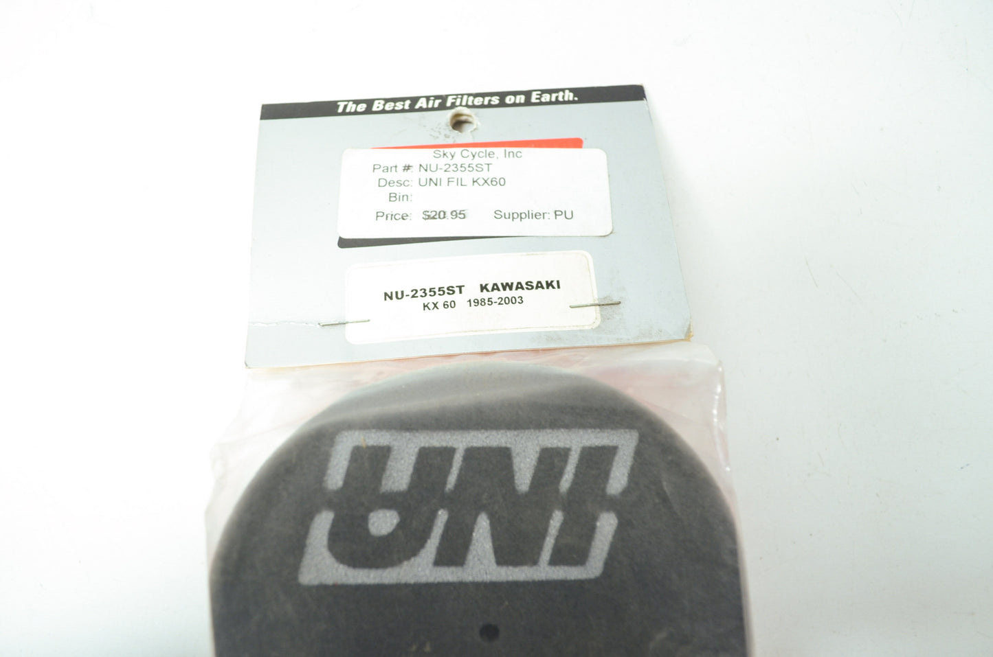 UNI NU-2355ST Kawasaki Air Filter 85-03 KX60 NOS