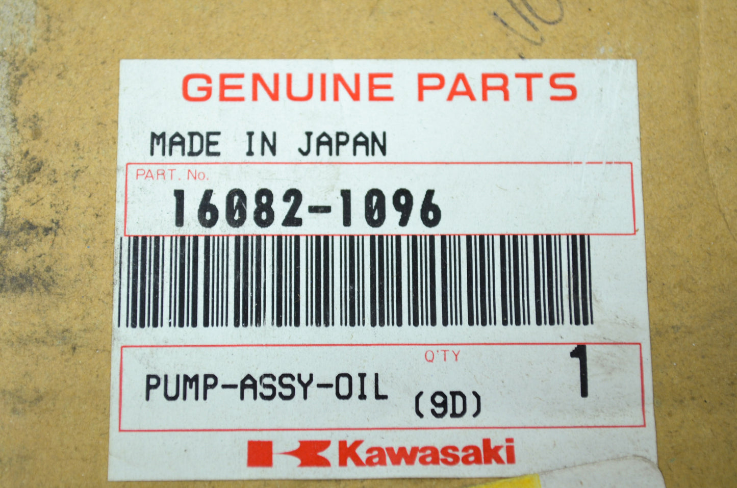 OEM Kawasaki 16082-1096 Ol Pump Assembly NOS