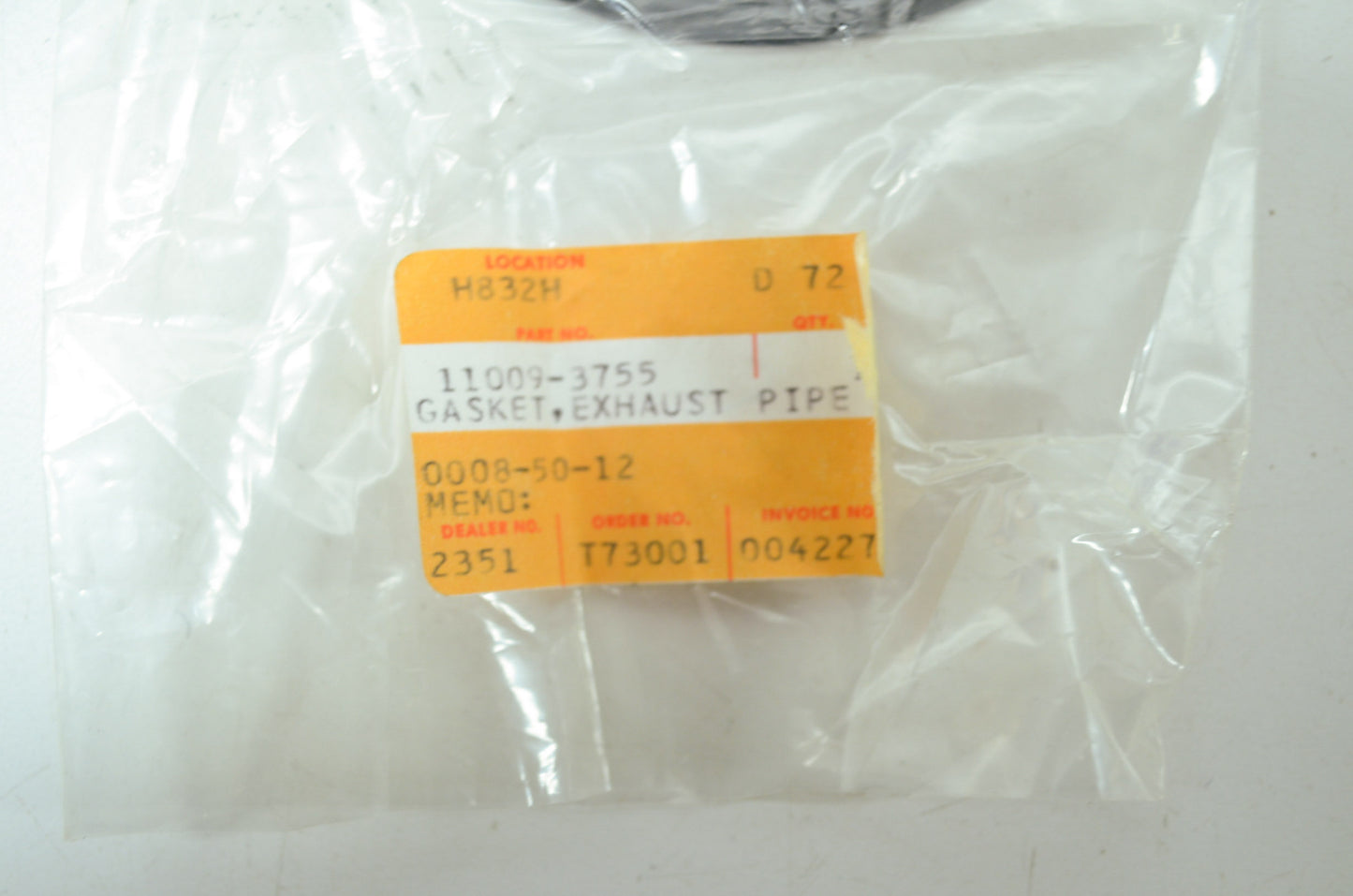 OEM Kawasaki 11009-3755 Exhaust Pipe Gasket NOS