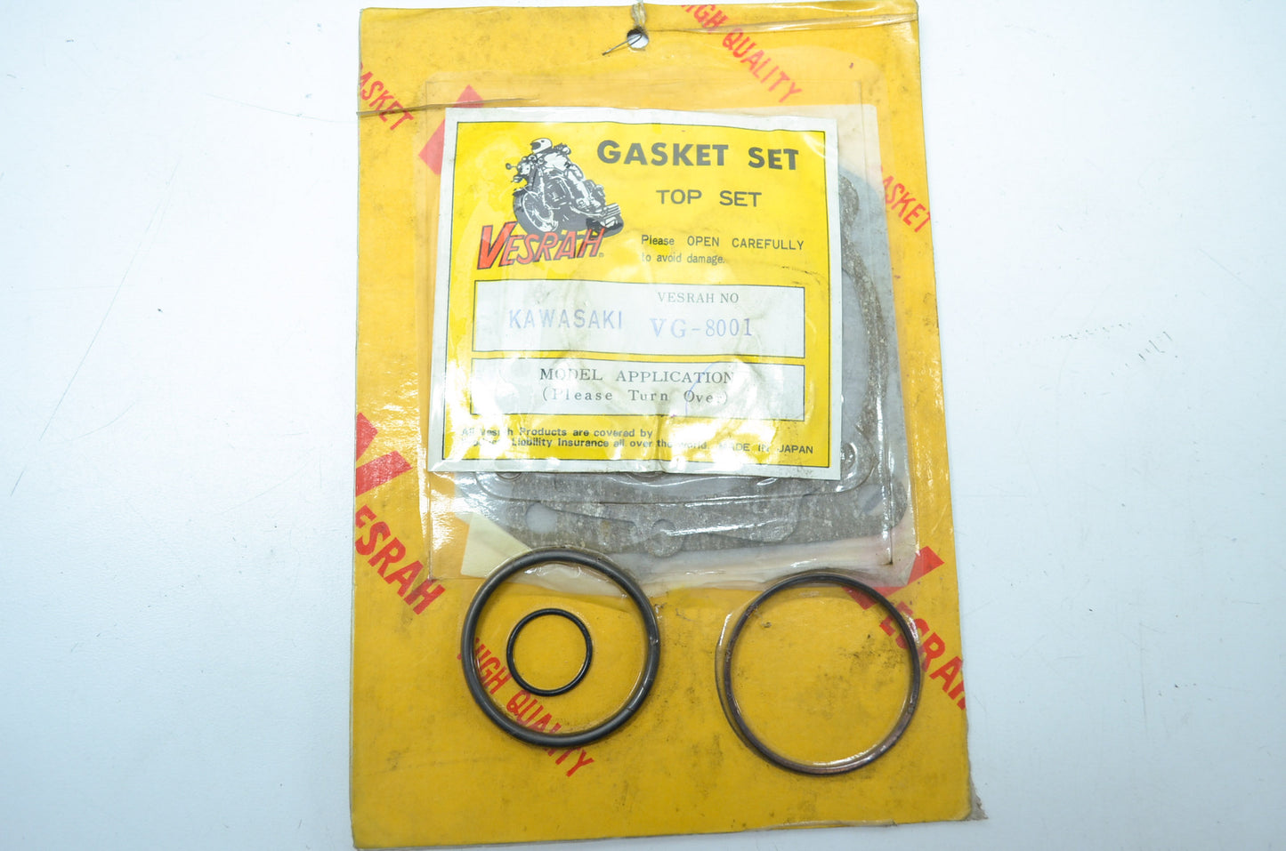 NEW Vesrah Kawasaki Gasket Set 1984 KX125 VG-8001 NOS