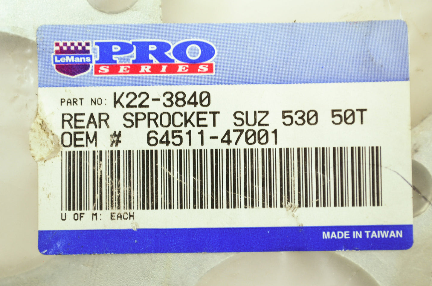 NEW Le Mans Suzuki Sprocket 50T 77-79 GS550 64511-47001, K22-3840 NOS
