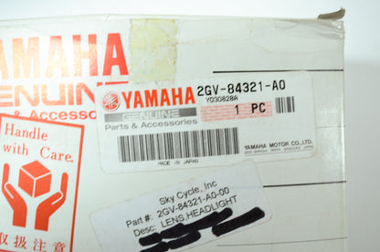 OEM Yamaha 2GV-84321-A0-00 Headlight Lens NOS