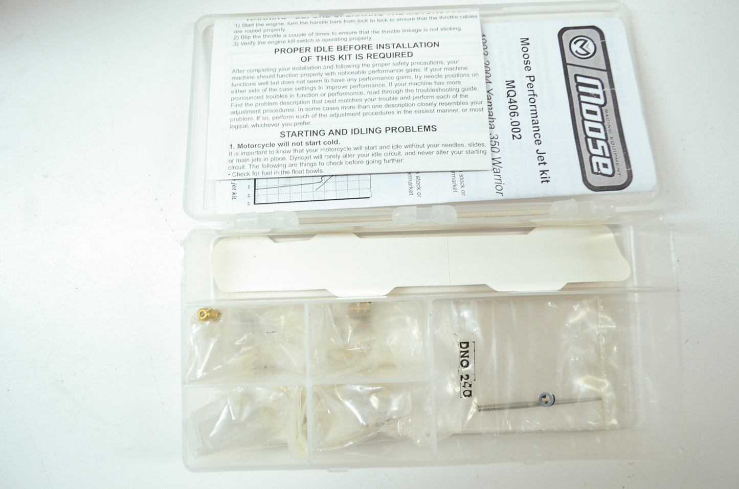 NEW Moose Yamaha Carburetor Jet Kit Warrior 350 MQ406 NOS