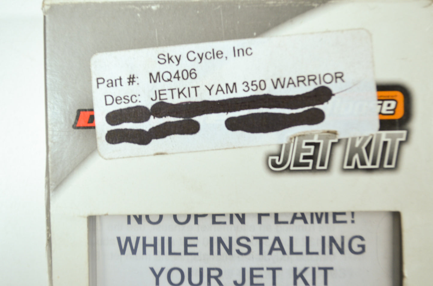 NEW Moose Yamaha Carburetor Jet Kit Warrior 350 MQ406 NOS