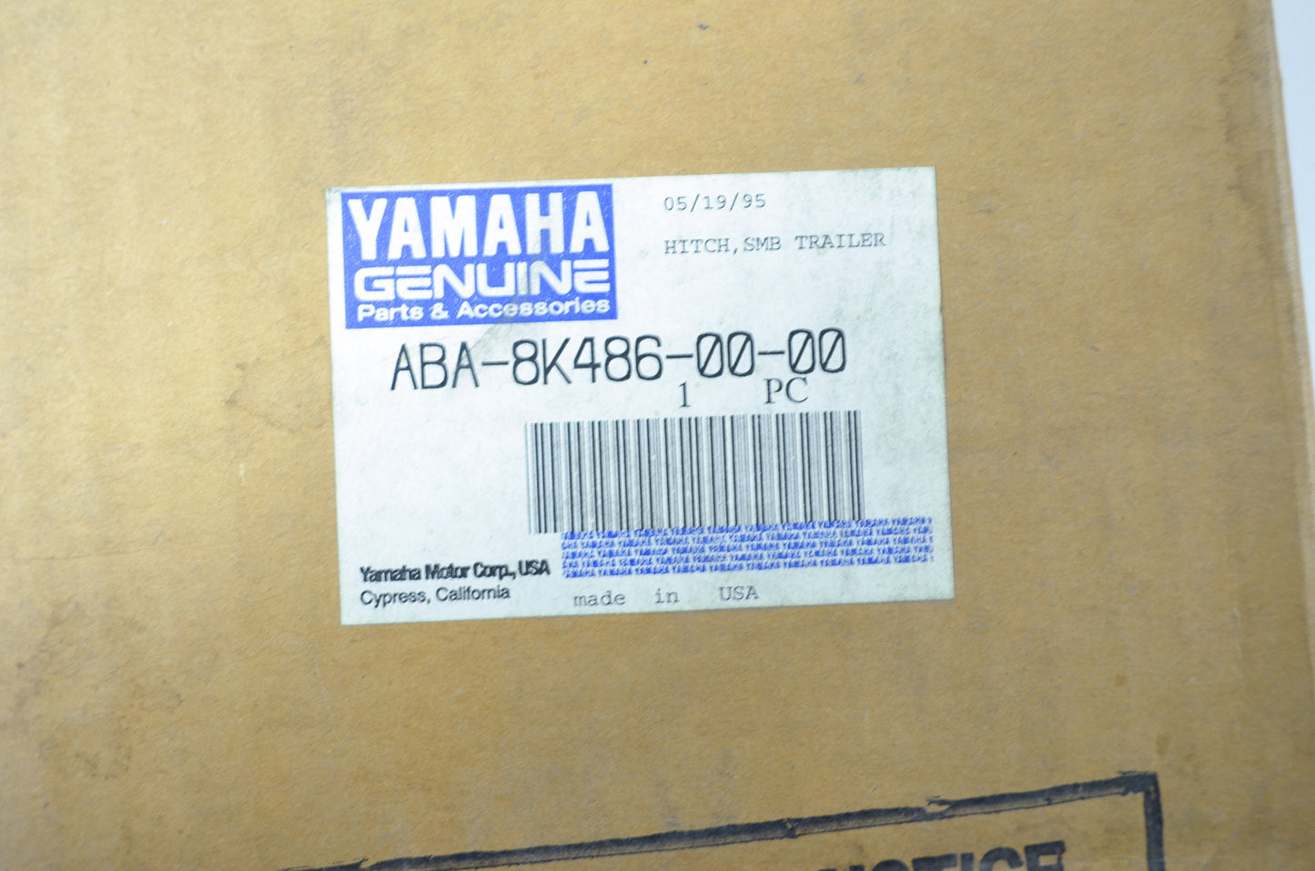 NEW OEM Yamaha Snowmobile Trailer Hitch ABA-8K486-00-00 NOS