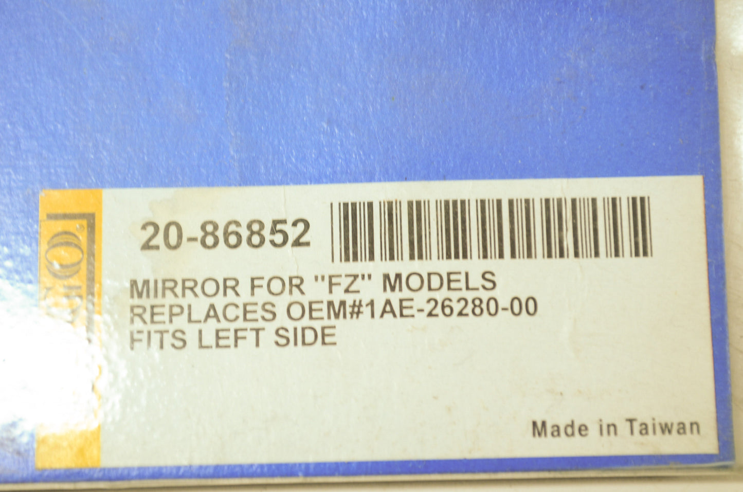 NEW Emgo Yamaha Left Mirror FZ750 20-86852 NOS