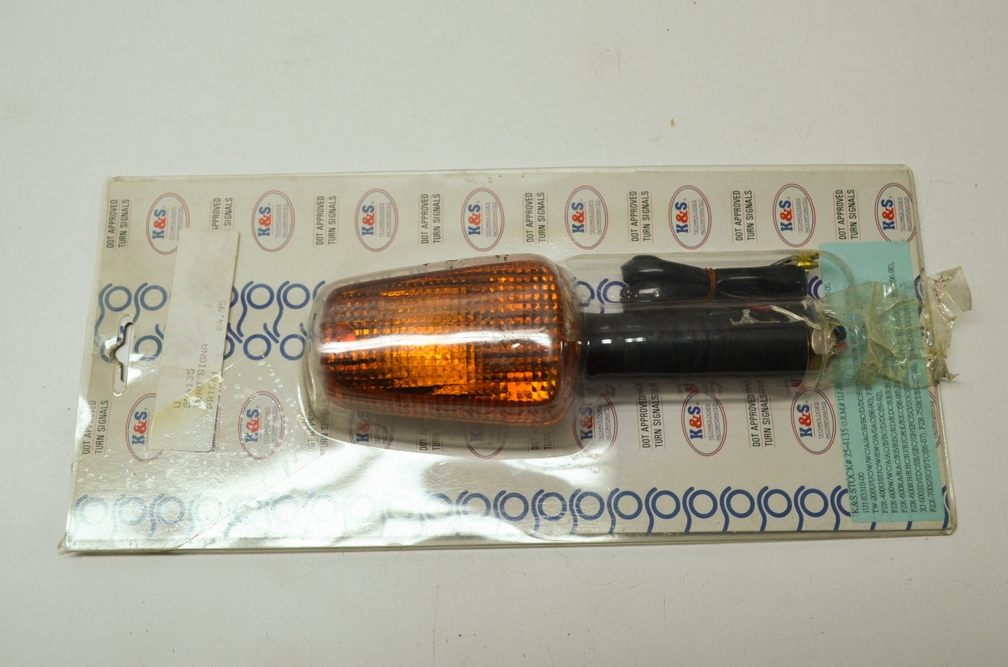 NEW K&S Yamaha Turn Signal FZR 400 600 XJ600 FZX700 1LJ-83310-20, 25-4135 NOS