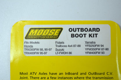 Moose Racing M92-06485 ATV Universal Boot Kit NOS