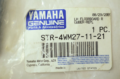 NEW OEM Yamaha Floorboard Pad Left Road Star 1600 1700 STR-4WM27-11-21 NOS