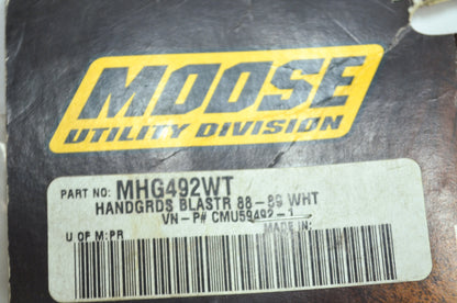 NEW Moose Yamaha White Hand Guards 88-89 Blaster MHG492WT NOS