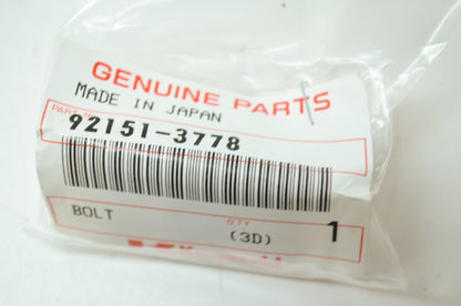 OEM Kawasaki 92151-3778 Bolt NOS