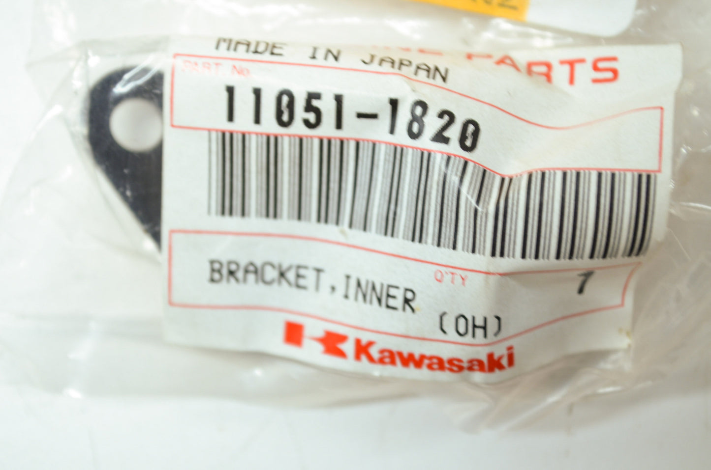 OEM Kawasaki 11051-1820 Inner Cowling Bracket NOS