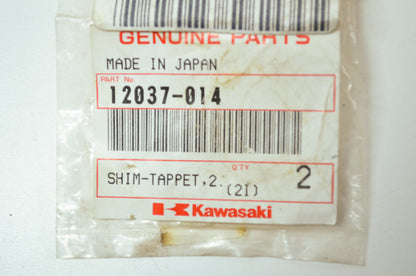 OEM Kawasaki 12037-014 Tappet Shim 2.65T Qty 2 NOS